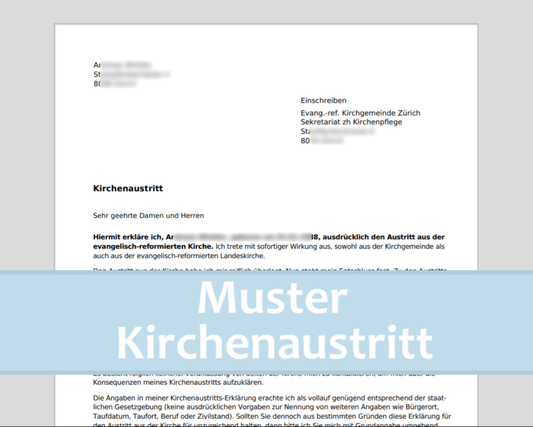 Kirchenaustritt
